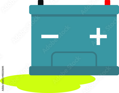 Defective battery. Battery problems. Car battery.