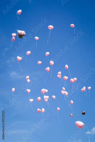 Luftballons bei einer Hochzeitsfeier