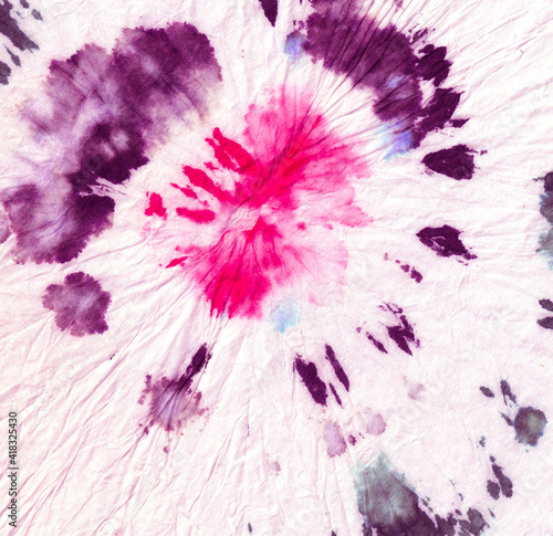  White Tie Dye Wash. Tiedye Print Craft