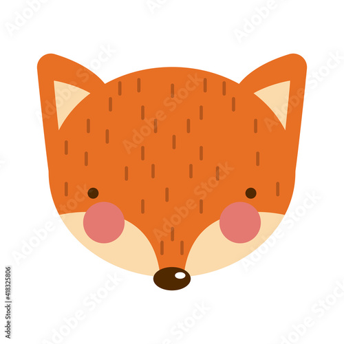 cute fox head