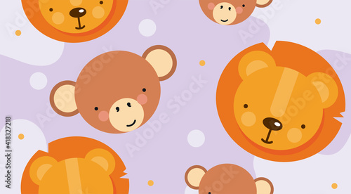 lions and monkeys