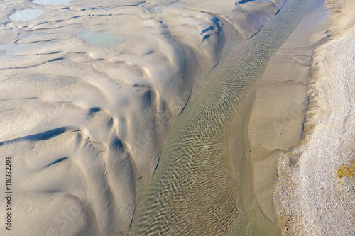 La Baie de somme pendant les grandes marées photo