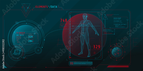 Design of the virtual interface of the data protection program.