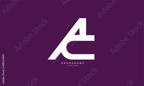 Alphabet letters Initials Monogram logo AC, CA, A and C