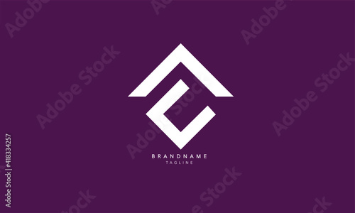 Alphabet letters Initials Monogram logo AC, CA, A and C