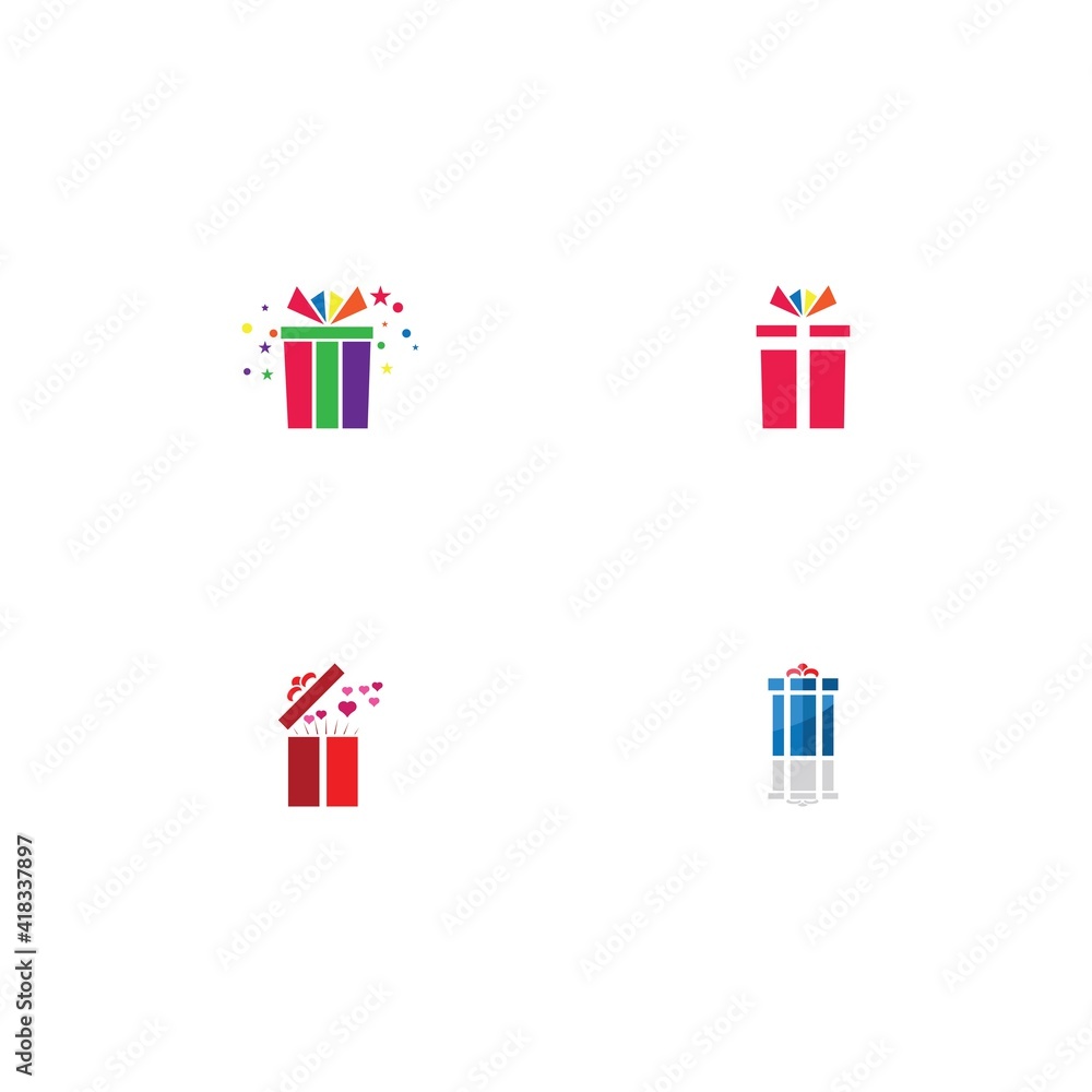 Gift Box Icon Vector