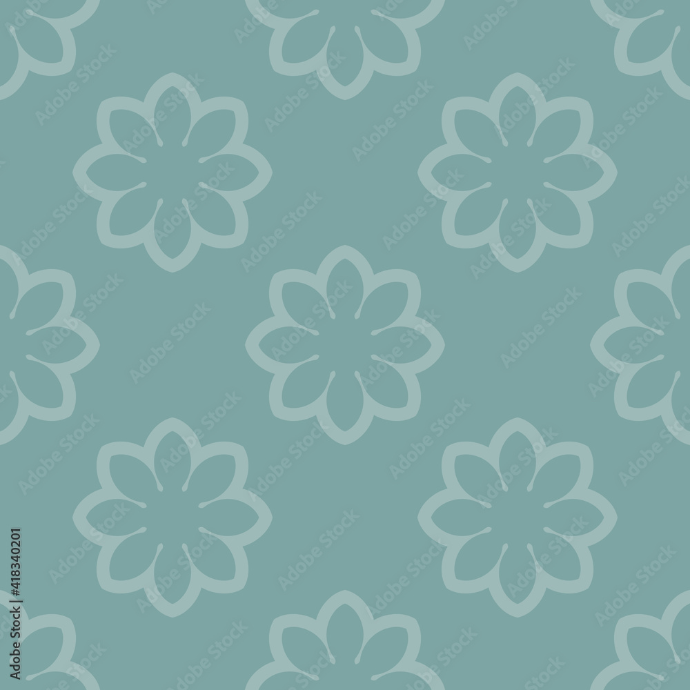 Abstract seamless pattern with mandala flower. Mosaic, tile, polka dot. Floral background. Abstract seamless pattern with mandala flower. Mosaic, tile, polka dot. Floral background.