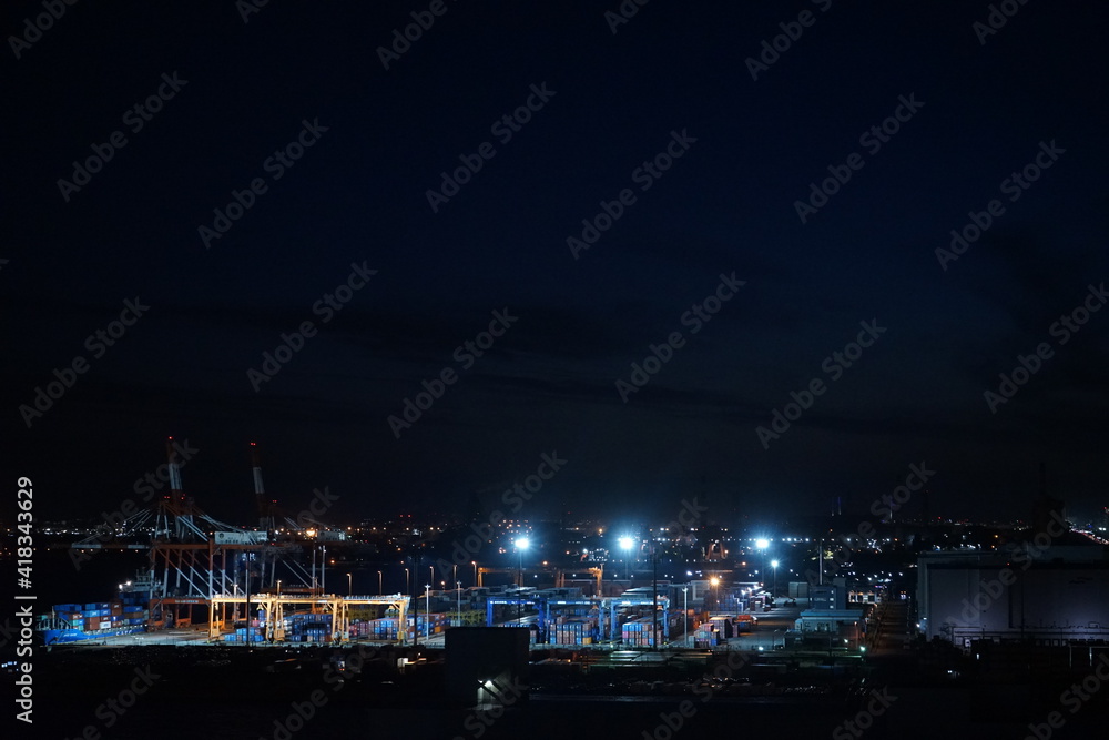 Night view of factory in Japan - 工場 夜景 日本