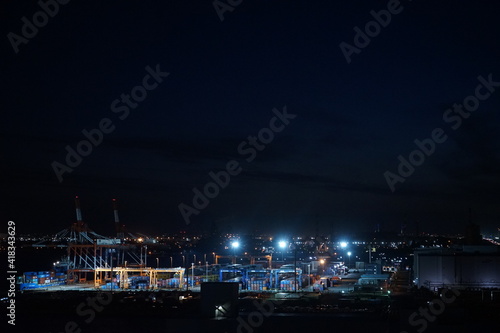 Night view of factory in Japan - 工場 夜景 日本