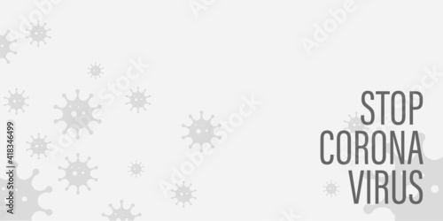 Getting vaccinated stops corona. flat style, concept of vaccination, injection, isolated vector illustration	