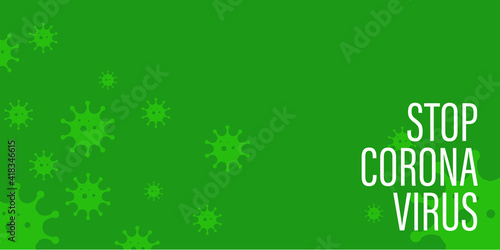 Getting vaccinated stops corona. flat style, concept of vaccination, injection, isolated vector illustration	