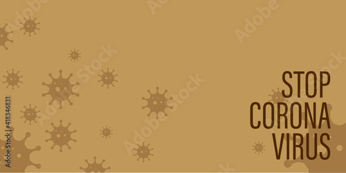 Getting vaccinated stops corona. flat style, concept of vaccination, injection, isolated vector illustration	