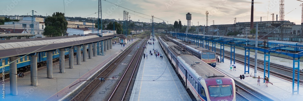 railway station in Dnipro city