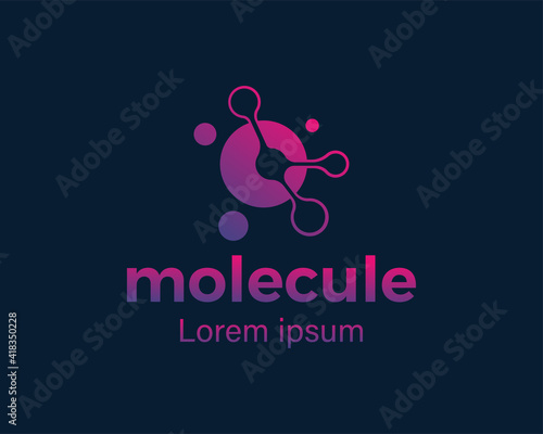 molecule logo connect logo color logo gen logo
