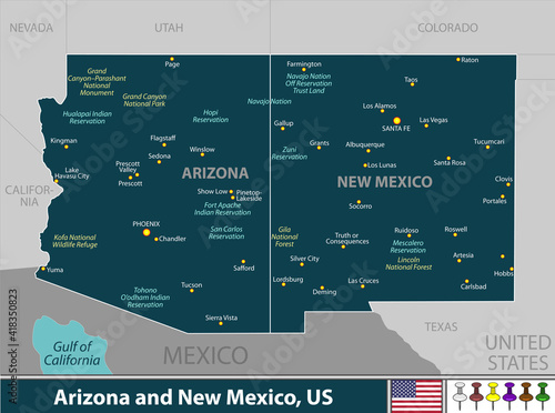 Arizona and New Mexico, United States