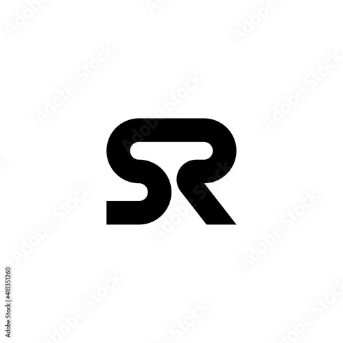Vector Logo Letters SR Modern