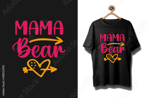 Mother's day colorful typography t shirt, Mommy typography shirt