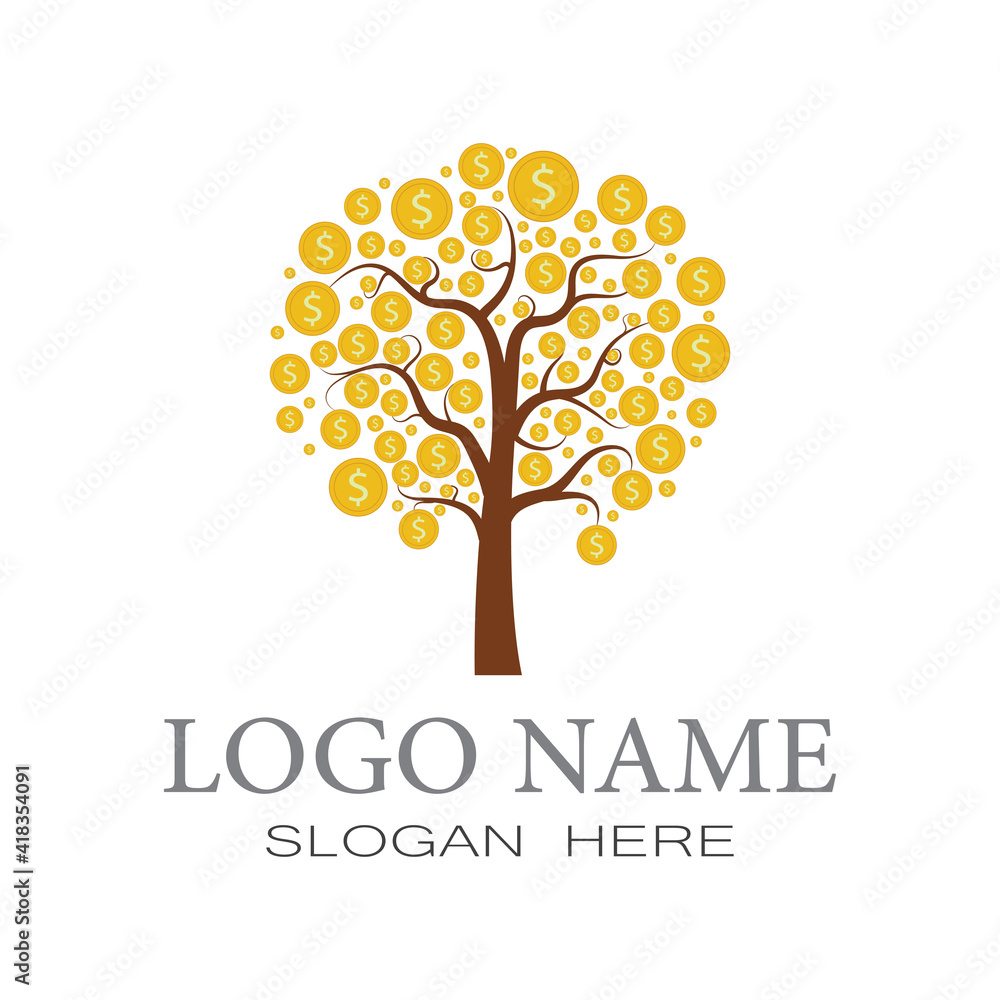 Obraz premium Tree Logo template vector icon design
