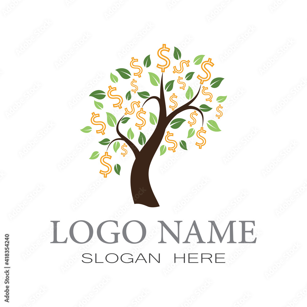 Obraz premium Tree Logo template vector icon design