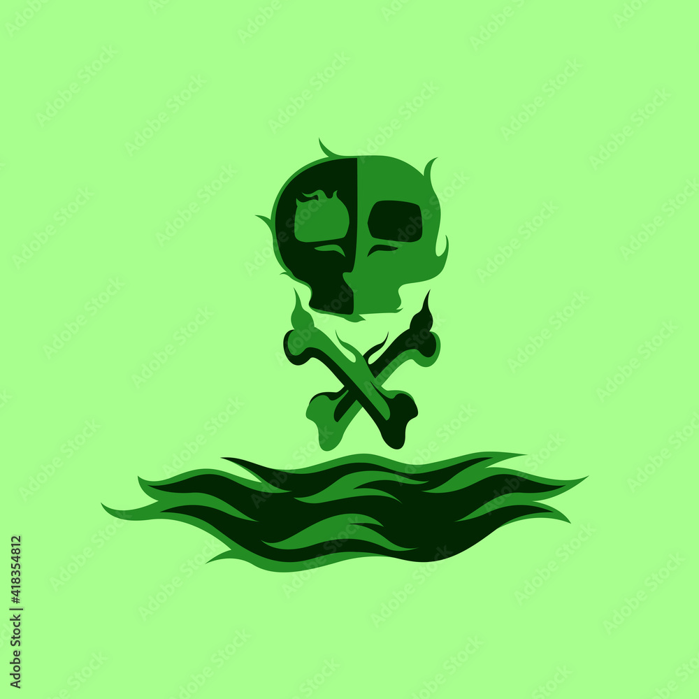 Toxic Pollution Logo Design Vector Toxic Pollution Logo Design Vector