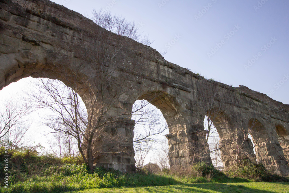 The Romans networks of aqueduct monumental bridges.Water bridges are bridges constructed to convey watercourses across gaps such as valleys or ravines