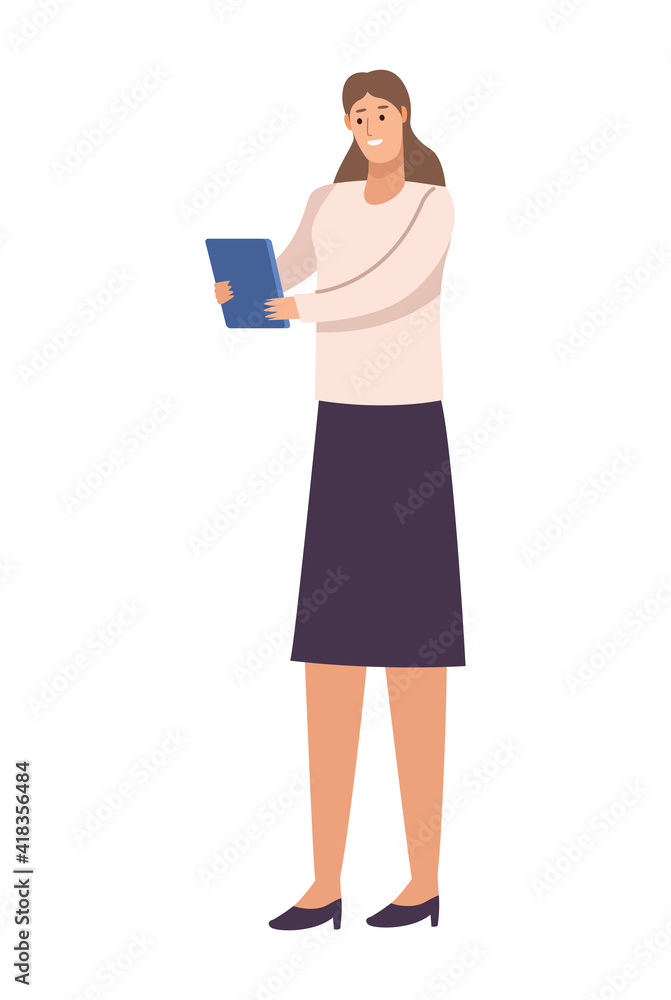 businesswoman with checklist businesswoman with checklist