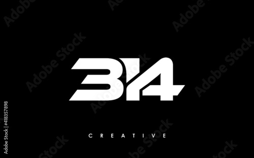 314 Letter Initial Logo Design Template Vector Illustration