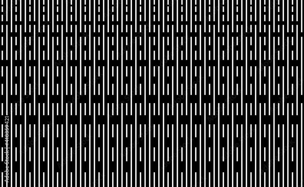 Gradient lines of dash of abstract pattern. Design vertical stripes white on black background. Design print for illustration, texture, textile, wallpaper, background. Gradient lines of dash of abstract pattern. Design vertical stripes white on black background. Design print for illustration, texture, textile, wallpaper, background.