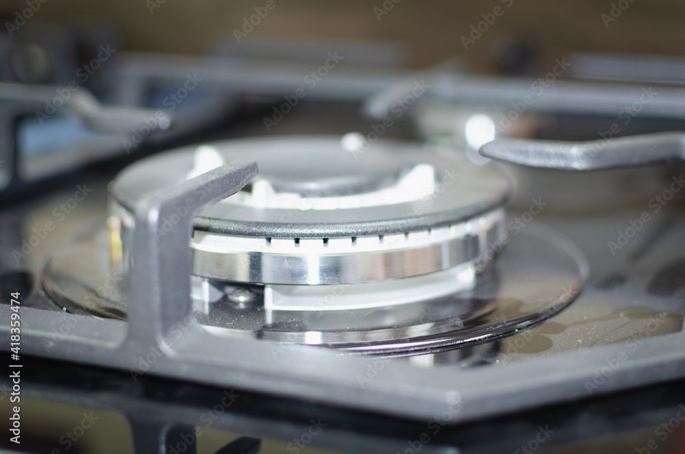 Piezo ignition of burners. Compact tabletop gas stove. Piezo ignition of burners. Compact tabletop gas stove.