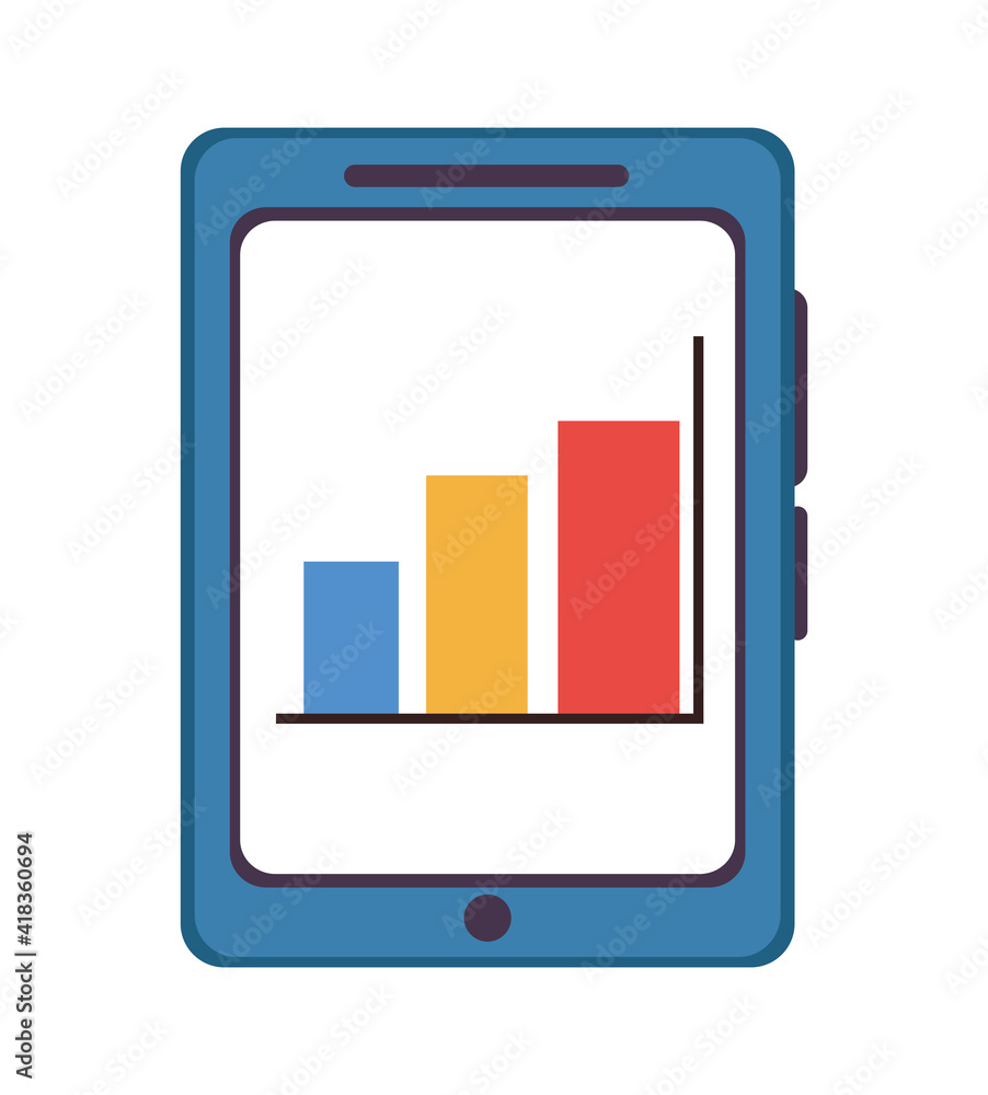 tablet with statistics tablet with statistics
