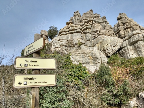 Torcal de Antequera rocky formations, Malaga province, Spain