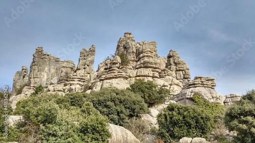 Torcal de Antequera rocky formations, Malaga province, Spain
