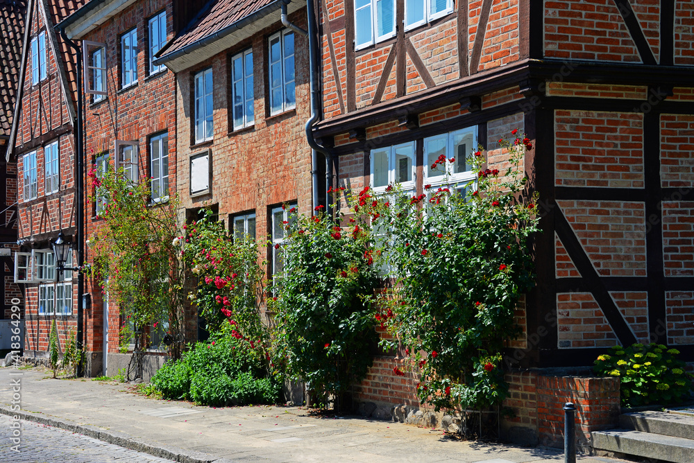 Alte romantische Fachwerkhäuser in Eutin