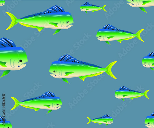 vector fish illustration, background and wallpaper