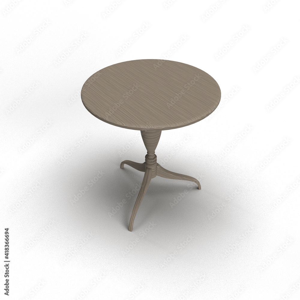 table on white background table on white background