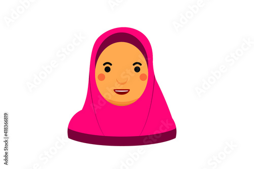 moslem women wear veil hijab