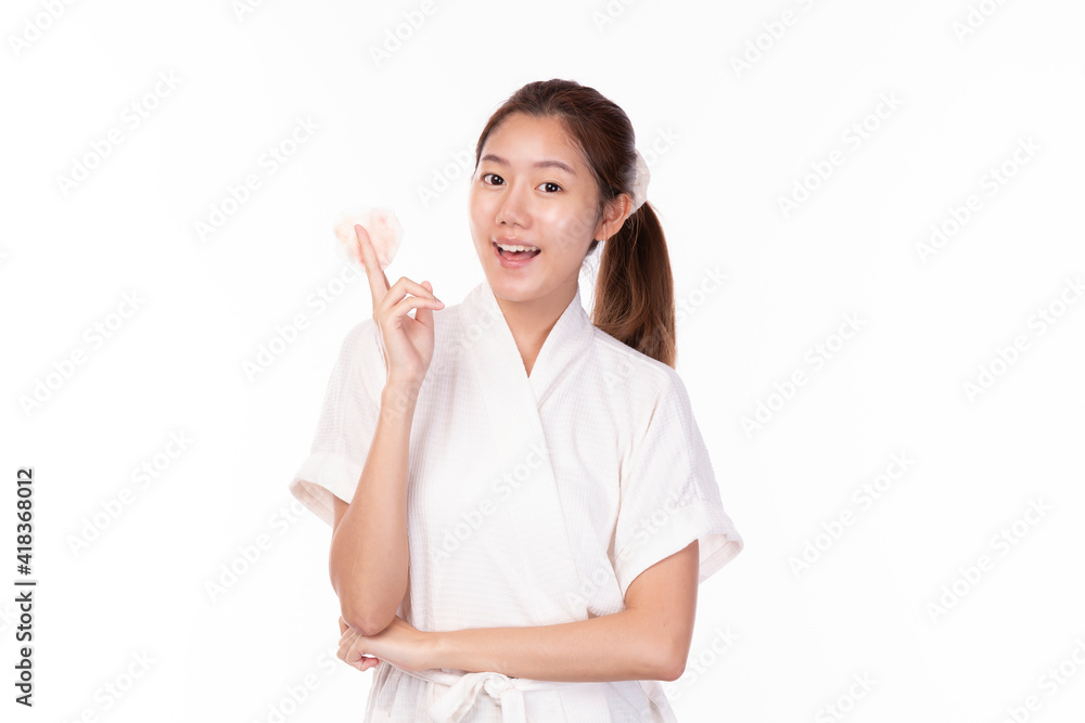 Portrait of young beautiful women with happy smile on white background. Attractive Cheerful young Asian girl. Healthy beautiful Asian woman. Youth and Skin Care, Beauty Concept. Portrait of young beautiful women with happy smile on white background. Attractive Cheerful young Asian girl. Healthy beautiful Asian woman. Youth and Skin Care, Beauty Concept.