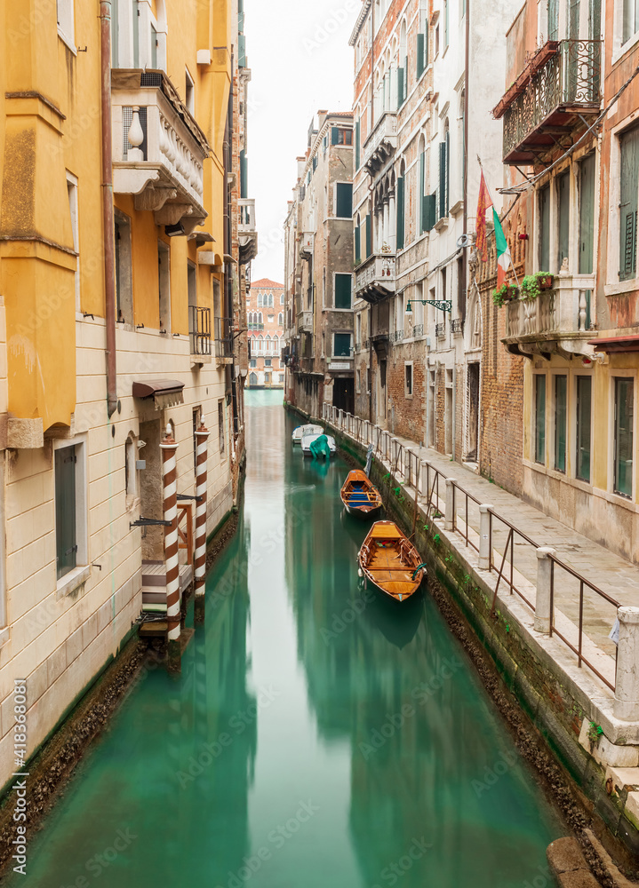 Typical view of a canal in Venice