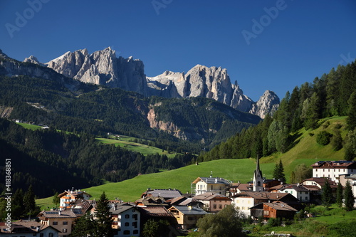 Wallpaper Mural View of Moena town in Dolomites Torontodigital.ca