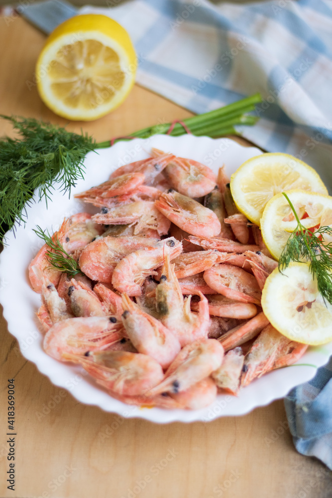 shrimps with lemon shrimps with lemon
