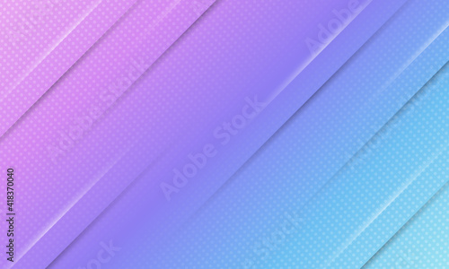 Abstract banner background blue and purple gradient with halftone style.