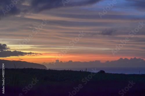 sunset from reunion island © Nathanaël