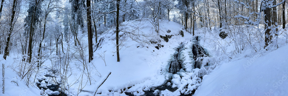 Panorama Spitterfall im Thüringer Wald Panorama Spitterfall im Thüringer Wald