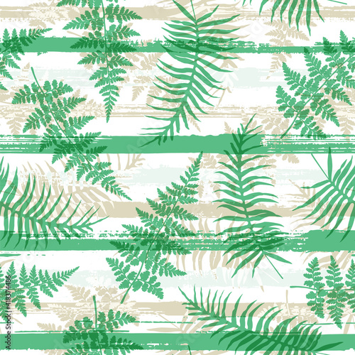 Exotic new zealand fern frond and bracken grass