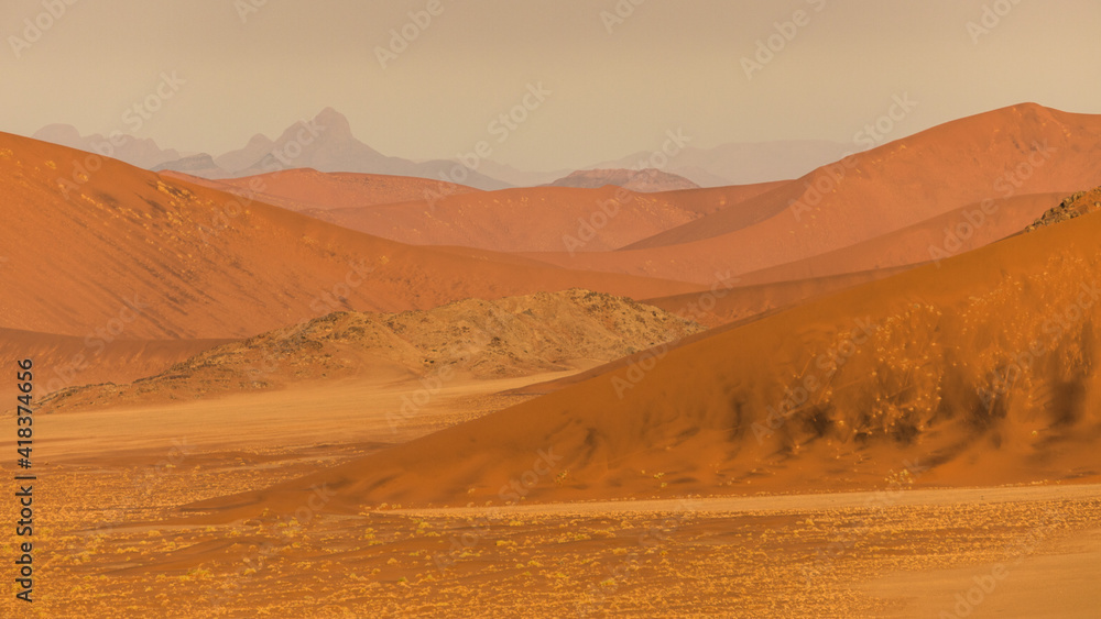 walk on the dunes of Sossusvlei and surroundings, Namibia