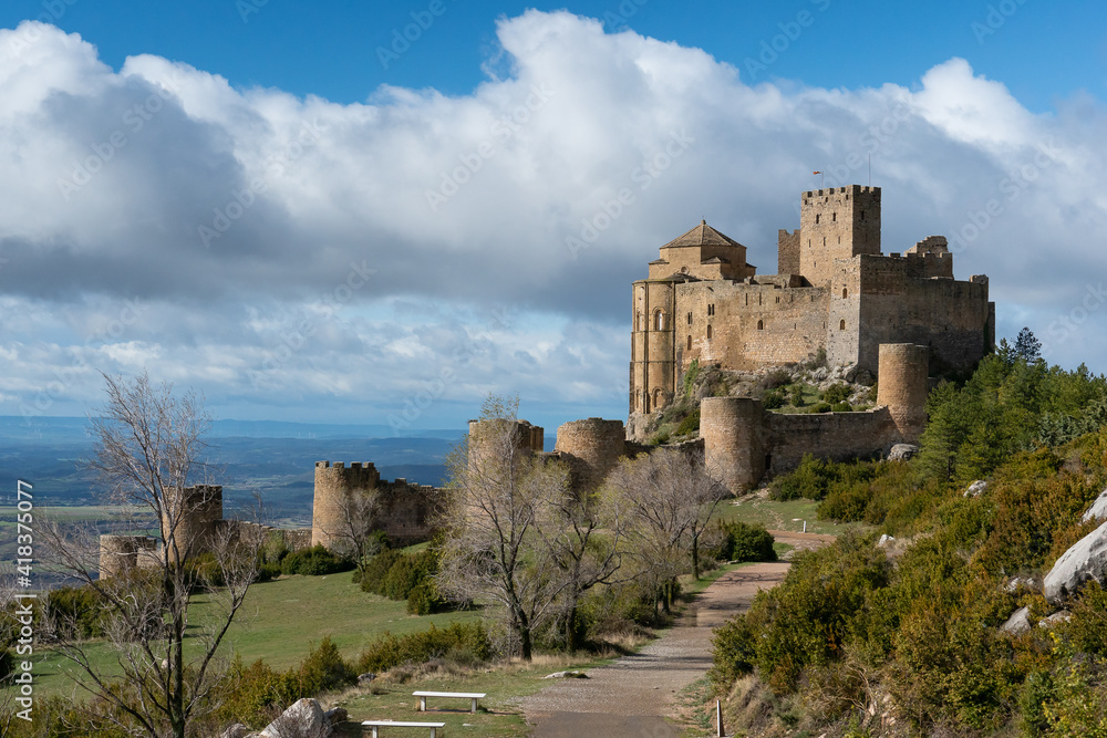 Loarre Castle romanesque defensive fortification medieval Huesca Aragon Spain