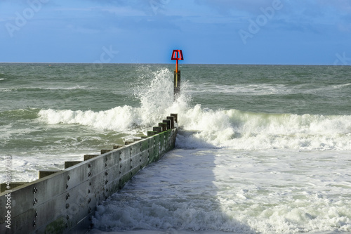 Southbourne Beach on a beautiful Sunny but windy Day. photo