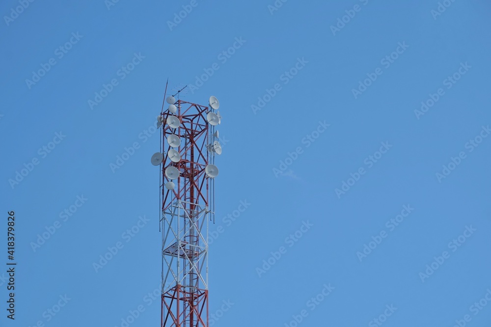 Tower Base Transceiver Station, a wireless communication support facility for broadcasting, television, radio and telecommunications Tower Base Transceiver Station, a wireless communication support facility for broadcasting, television, radio and telecommunications