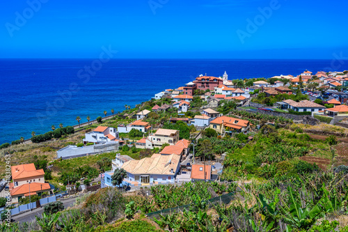 Jardim do Mar - Village with Promenade at beautiful coast of Madeira island, Calheta, Portugal.