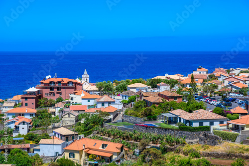 Jardim do Mar - Village with Promenade at beautiful coast of Madeira island, Calheta, Portugal.